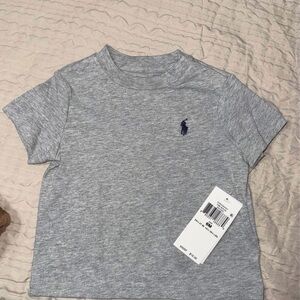 Gray Baby T-Shirt by Ralph Lauren